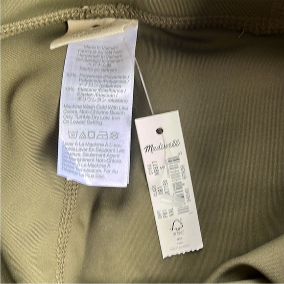 NWT Madewell Kale Green High Rise Leggings Size Small 25 Inseam - Picture 7 of 8